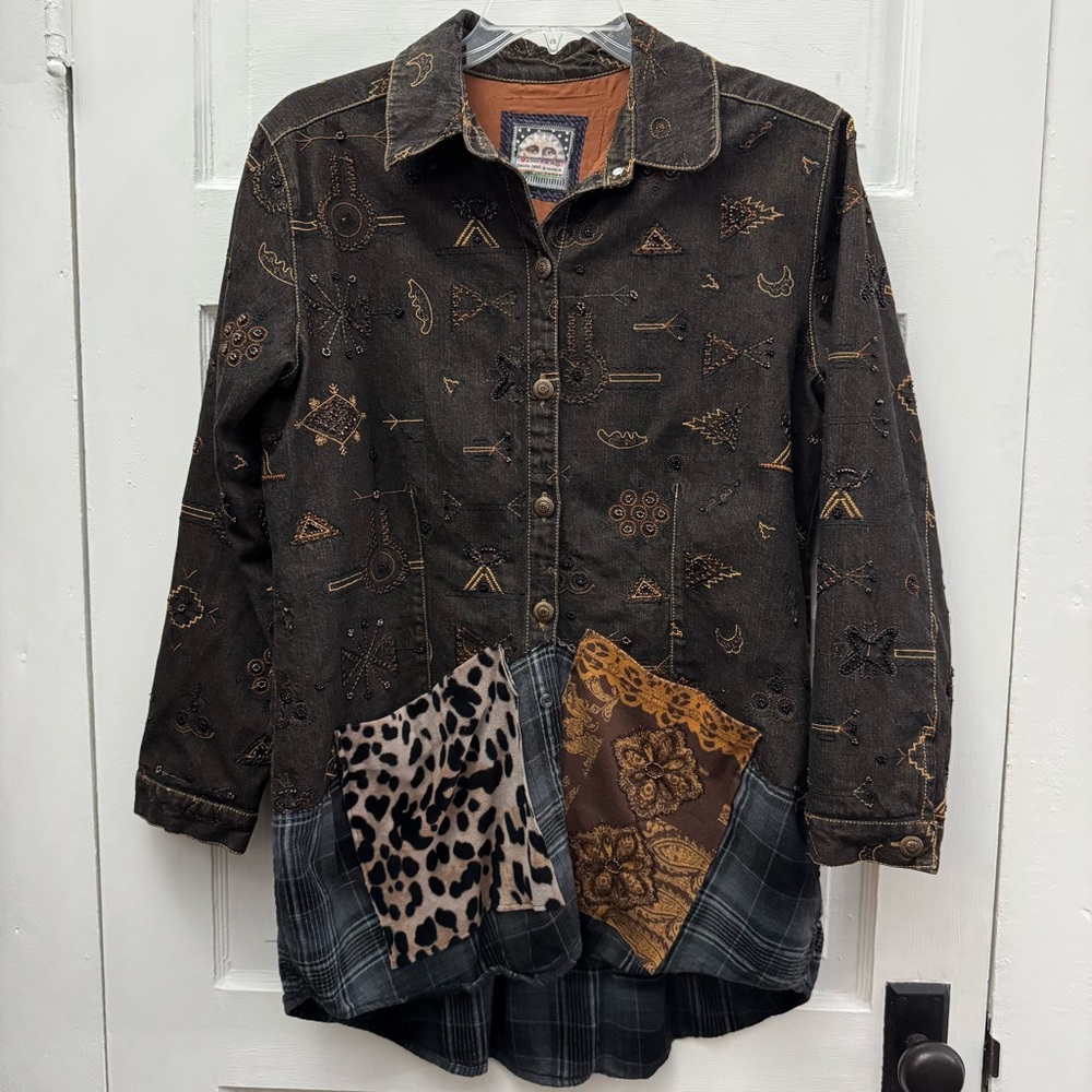 Boho Patchwork Embroidered Jacket Paula Best Wome… - image 1